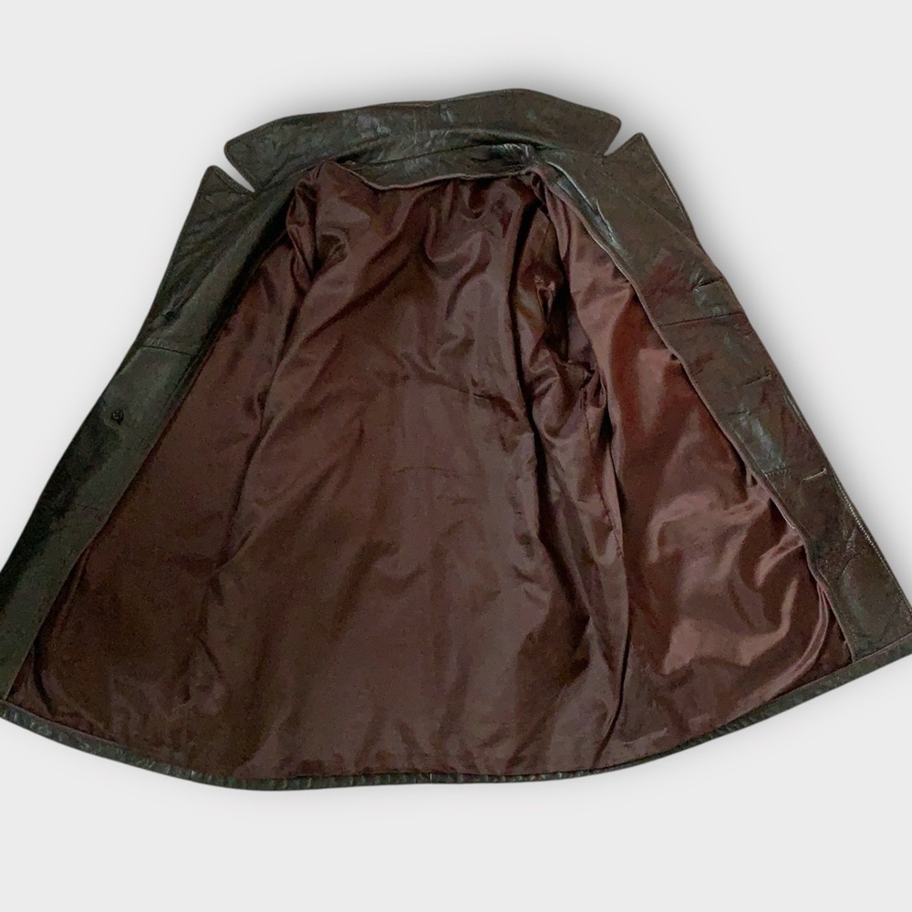 Vintage 70s / 80s Brown Leather Jacket - Picture 8 of 9
